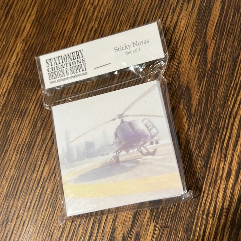 Helicopter Sticky Notes